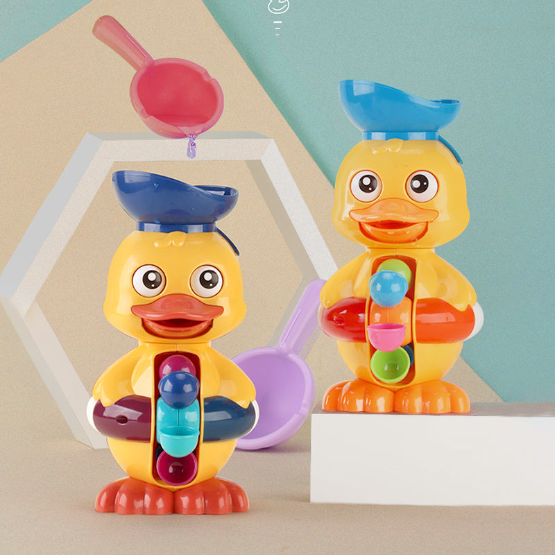 Bebekler İçin Eğlenceli Ördek Su Çarkı Banyo Oyuncak Seti