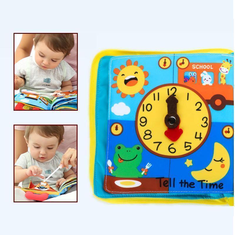 Etkileşimli 3D Yumuşak Kumaş Bebek Kitabı: Erken Eğitim için Güvenli Yıkanabilir Oyuncak
