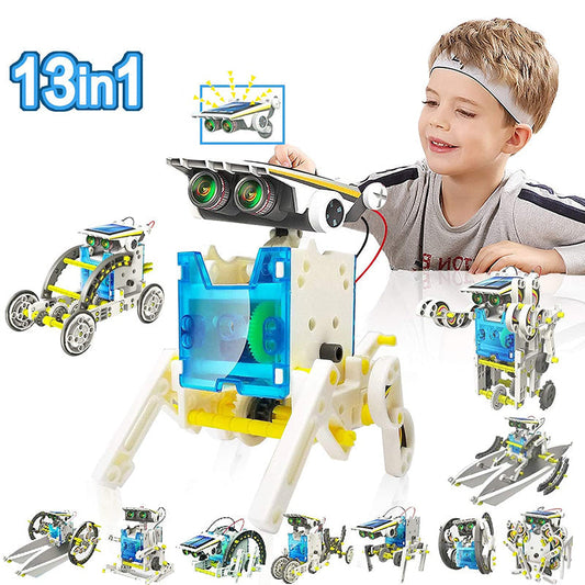 13'ü 1 Arada Eğitici Güneş Enerjili Robot Kiti: Bilim STEM Yapım Oyuncakları