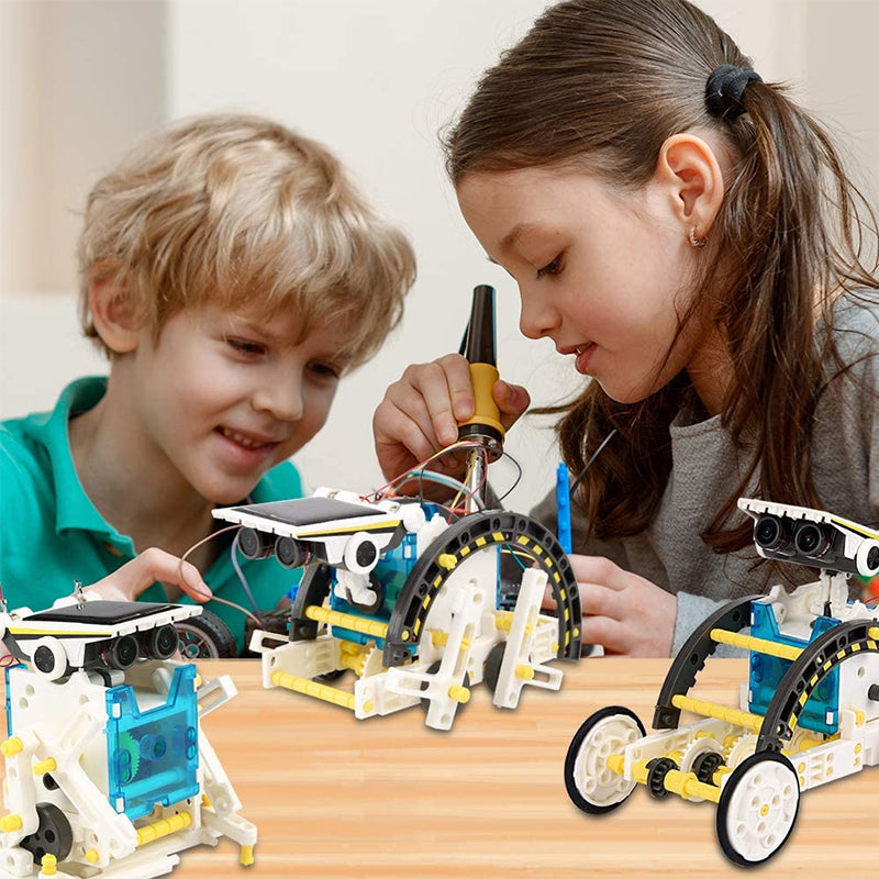 13'ü 1 Arada Eğitici Güneş Enerjili Robot Kiti: Bilim STEM Yapım Oyuncakları