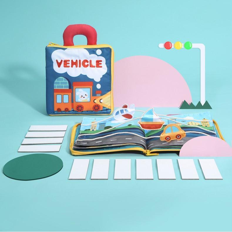 Etkileşimli 3D Yumuşak Kumaş Bebek Kitabı: Erken Eğitim için Güvenli Yıkanabilir Oyuncak